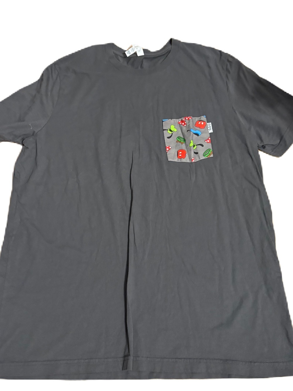 Mickey and Friends Pocket T-Shirt Gray 2XL Men’s Donald Goofy